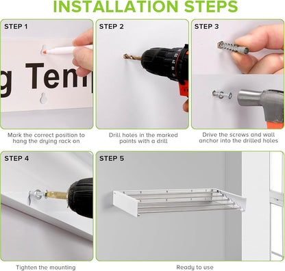 SmartSpace Wall Mounted Drying Rack
