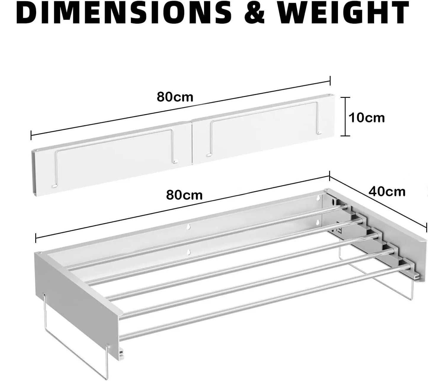 SmartSpace Wall Mounted Drying Rack